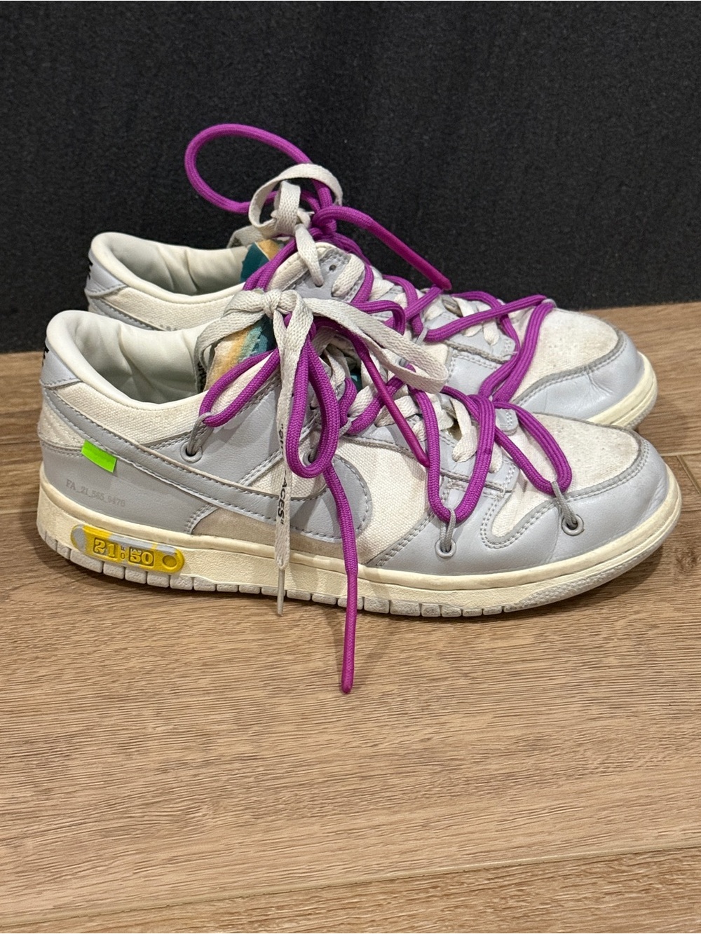 Nike Dunk Low X off-white Lot 21 of 50 2021